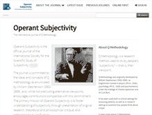 Tablet Screenshot of operantsubjectivity.org